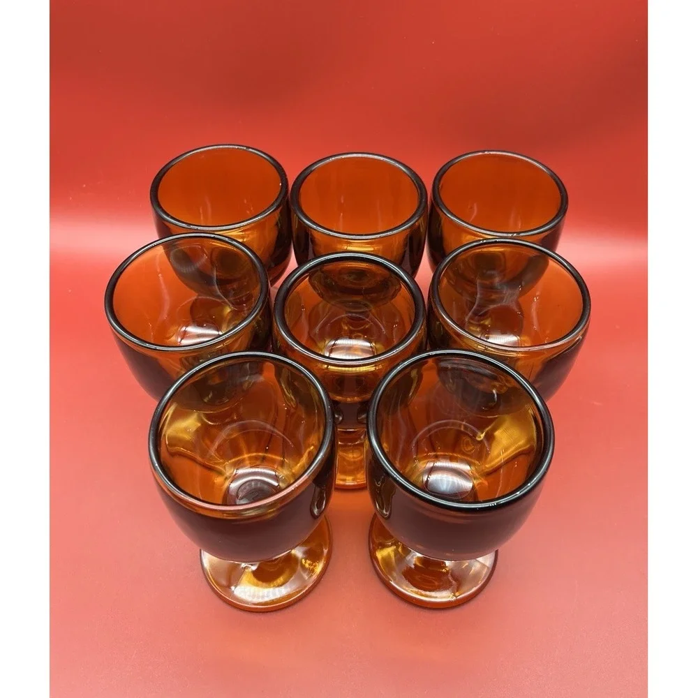 MCM Imperial Hoffman House Amber 6 oz Cocktail Glass 4.5